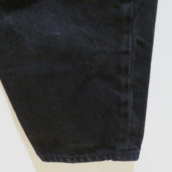 DECADE STUDIO Pamela Slim Tapered High Rise Jeans in Black Denim Minimalist 28 - Picture 7 of 13